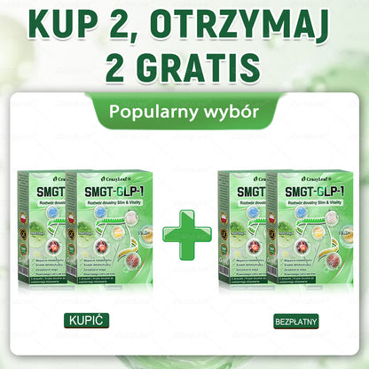 🏥 Klinicznie potwierdzone | CrazyLeaf® SMGT-GLP-1 Slim & Vitality – rozwiązanie doustne na uporczywy tłuszcz, ciśnienie, cukier, stłuszczenie wątroby, ból stawów, zmęczenie, niski poziom energii i zwiotczałą skórę. Lepsze zdrowie, więcej energii!