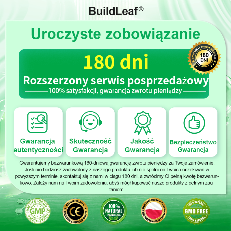 🌻BuildLeaf®Tylko 10 opakowań! Skorzystaj z wyjątkowej 30% zniżki już teraz! Nie przegap swojej szansy—taka oferta nie pojawi się ponownie aż do przyszłego roku. Działaj szybko! 180-dniowa gwarancja zwrotu pieniędzy