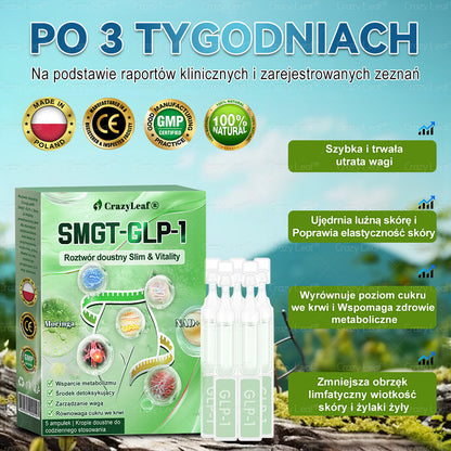 🏥 Klinicznie potwierdzone | CrazyLeaf® SMGT-GLP-1 Slim & Vitality – rozwiązanie doustne na uporczywy tłuszcz, ciśnienie, cukier, stłuszczenie wątroby, ból stawów, zmęczenie, niski poziom energii i zwiotczałą skórę. Lepsze zdrowie, więcej energii!